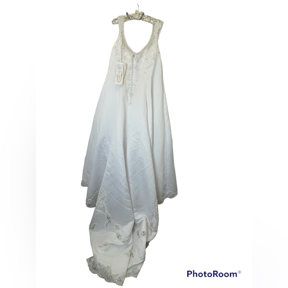 ~NEW~ Alfred Angelo Classic White Vintage Beaded Wedding Dress ~ Size 22W